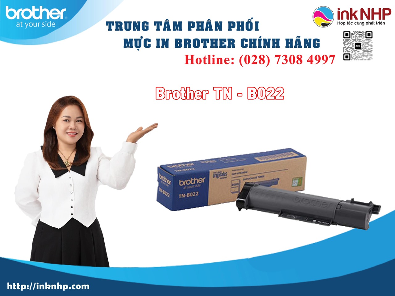 Địa chỉ bán Mực máy in Brother MFC-B7715DW TNB022 chính hãng